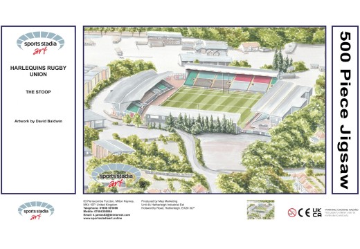 The Stoop Stadium Fine Art Jigsaw Puzzle - Harlequins Rugby Union The Stoop Stadium Fine Art Jigsaw Puzzle - Harlequins Rugby Union